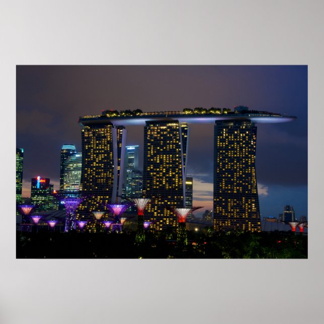 Poster Marina Bay Sands Singapour (Devant)