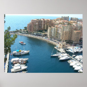 Poster Marina et logements du Monaco