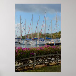 Poster Marina pour yachts de Virgin Gorda