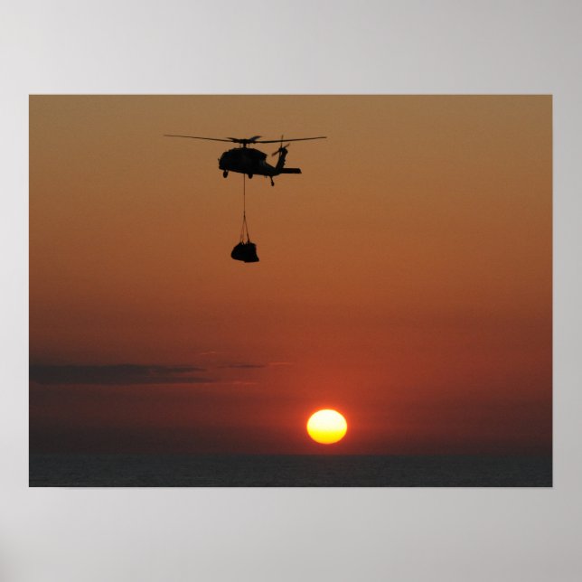 Poster Marine américaine MH-60S Seahawk (Devant)