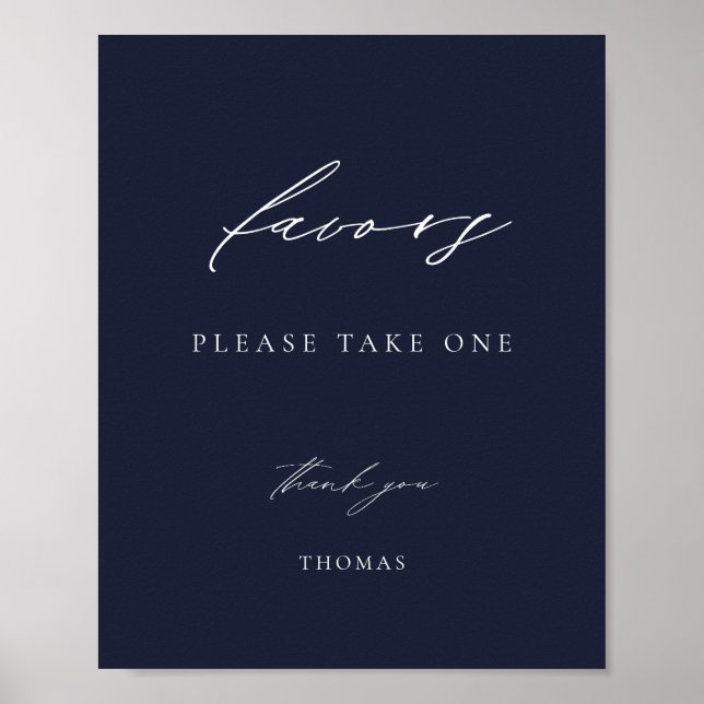 Poster Marine Blue Favor (Devant)