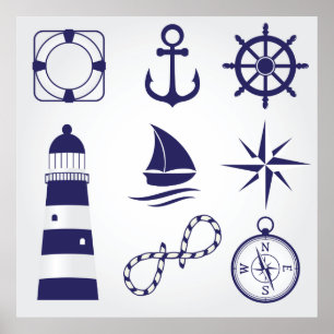 Poster Marine Elements