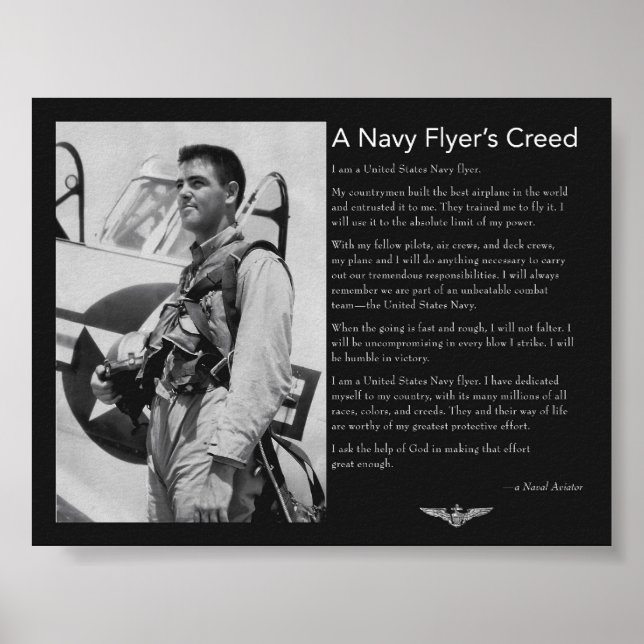 Poster Marine Flyer's Creed (Devant)