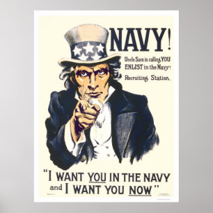 Poster Marine! Oncle Sam vous appelle