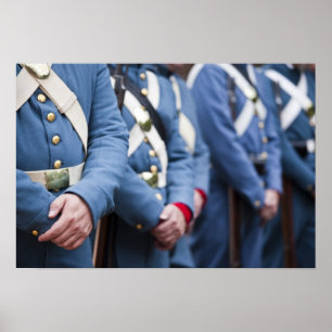 Poster Marines de l'ère de la guerre civile américaine,