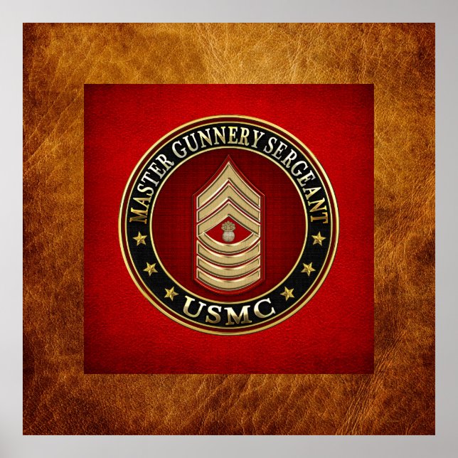 Poster Marines des États-Unis : Sergent-chef de l'armée d (Devant)