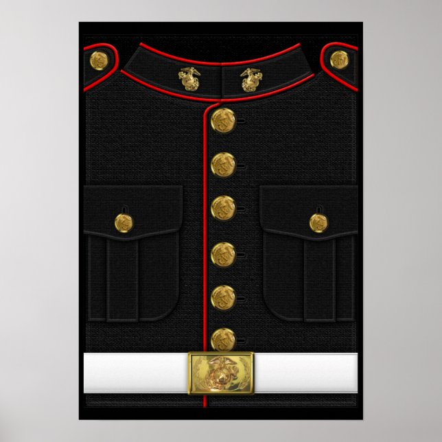 Poster Marines des États-Unis : Uniforme de tenue USMC [3 (Devant)