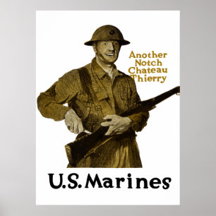 Poster Marines des USA -- Un autre château Thierry