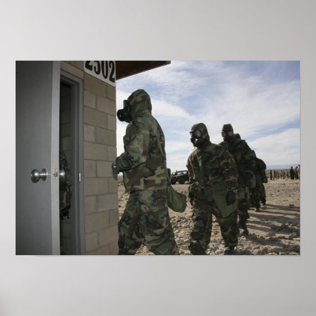 Poster Marines et navigateurs dans la chambre à gaz (Devant)