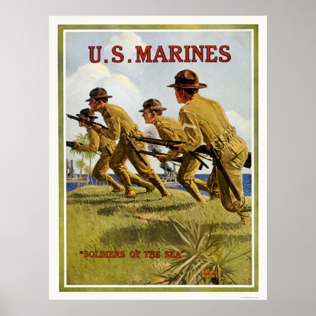Poster Marines - "Soldats de la mer" (Devant)