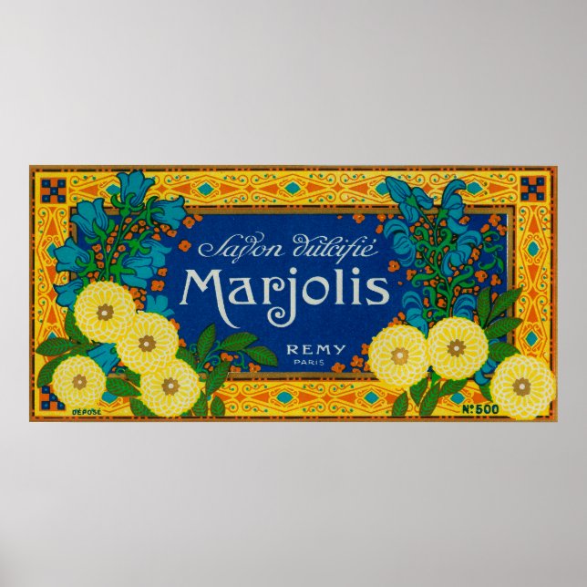 Poster Marjolis Soap LabelParis, France (Devant)