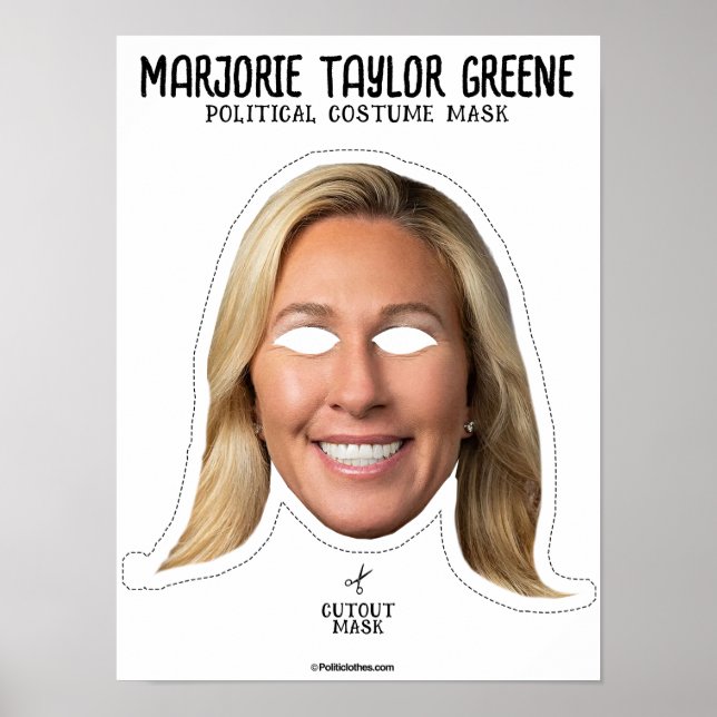 Poster Marjorie Taylor Greene Costume Masque (Devant)