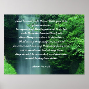 Poster Mark 4:11-12