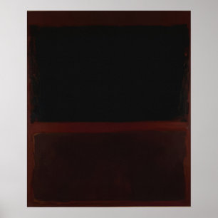 Poster Mark Rothko - Noir sur Sienne foncée sur Violet -