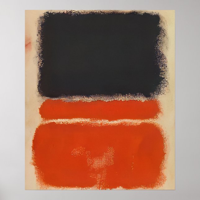 Poster Mark Rothko - Rouge - 1968 (Devant)