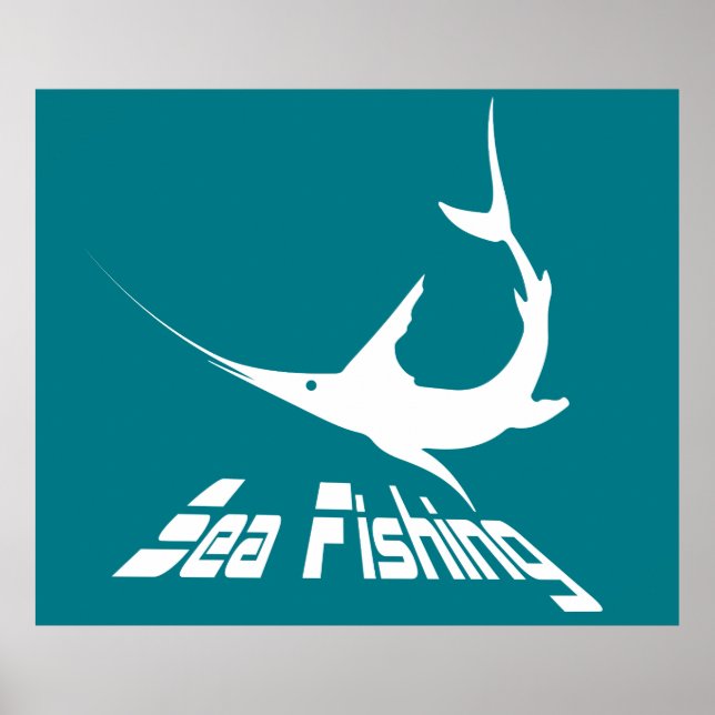 Poster Marlin bleu (Devant)