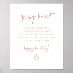 Poster MARLO Boho Blush Ring Fête des mariées Jeu