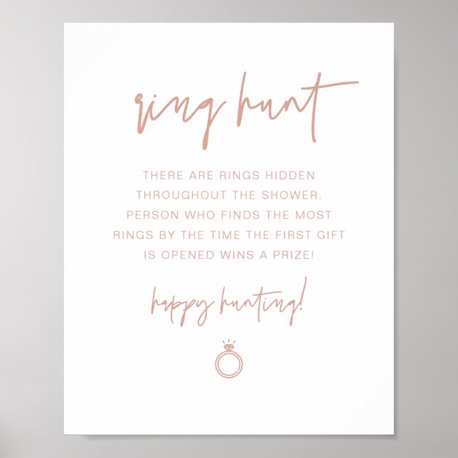 Poster MARLO Boho Blush Ring Fête des mariées Jeu (Devant)