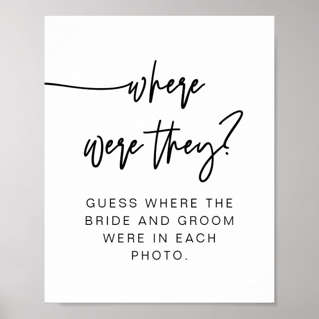 Poster MARLO Bold Modern Où Ils Signent (Devant)