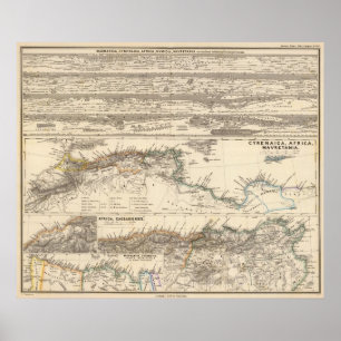 Poster Marmarica, Cyrenaica, Afrique, Numidia
