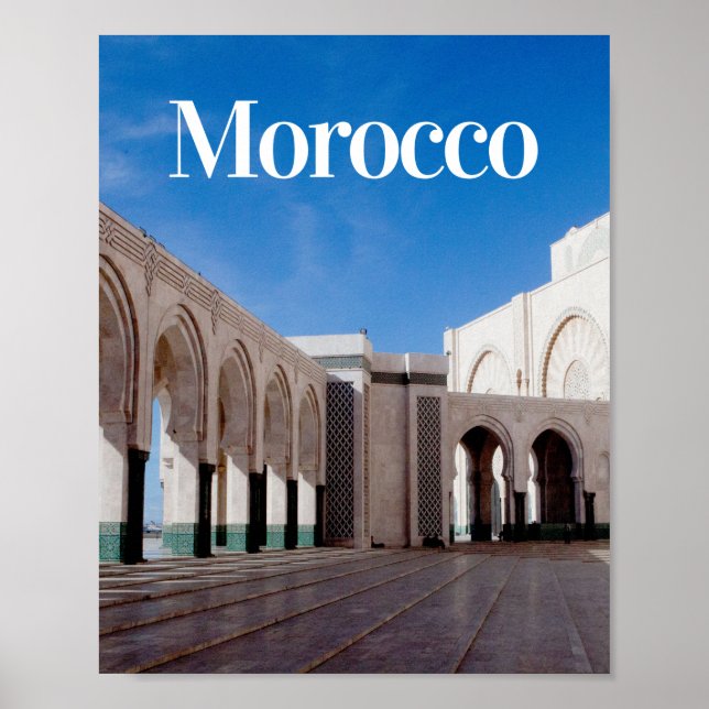 Poster Maroc | Casablanca | Cuisine marocaine | Rue (Devant)