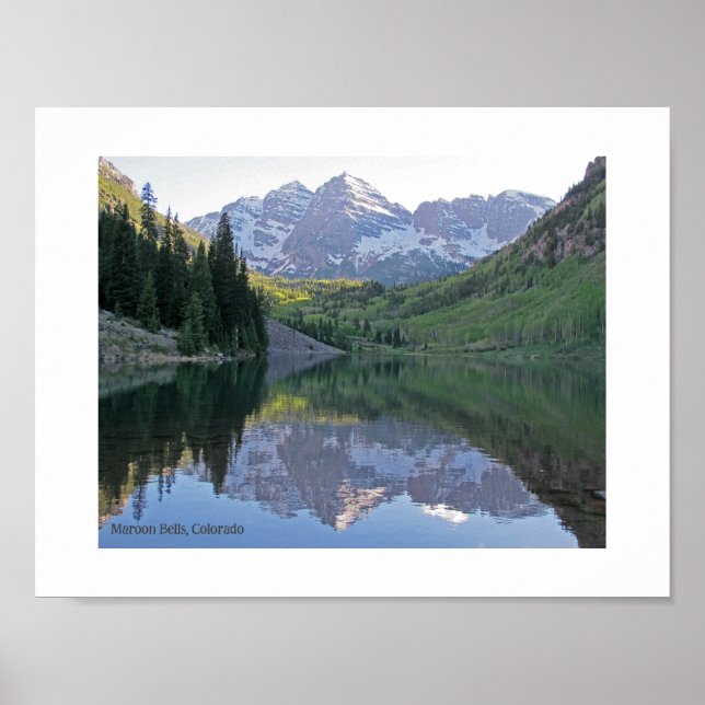 Poster Maroon Bells, Colorado (Devant)