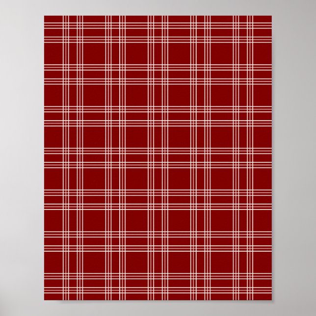Poster Maroon En vichy (Devant)
