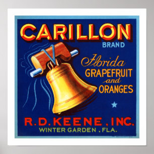 Poster Marque Carillon Florida Grapefruit