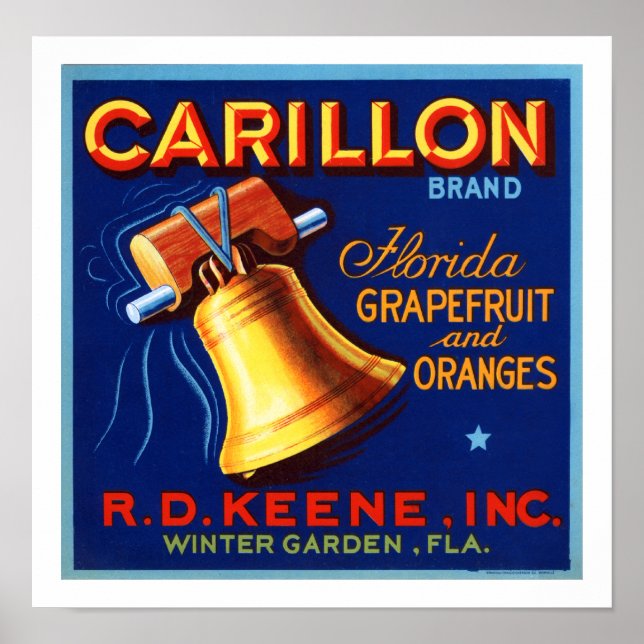 Poster Marque Carillon Florida Grapefruit (Devant)