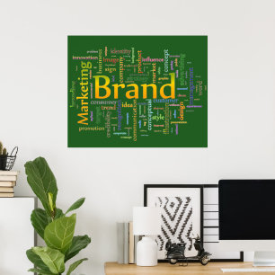 Poster Marque et marketing Texte connexe Vert