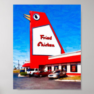 Poster Marque Marietta - Le Gros Poulet - Archivage 8x6