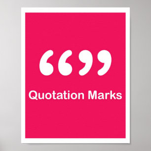 Poster Marques de ponctuation - Marques de soumission