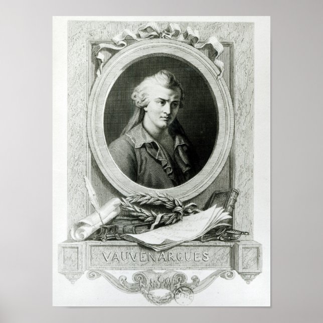 Poster Marquis de Luc de Clapiers de Vauvenargues (Devant)