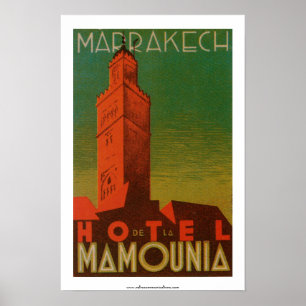 Poster Marrakech Hotel de la Mamounia