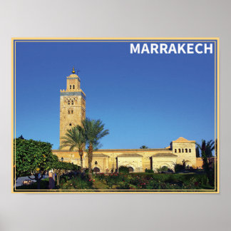 Poster Marrakech - Maroc