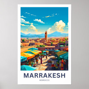 Poster Marrakech Maroc Imprimer voyage