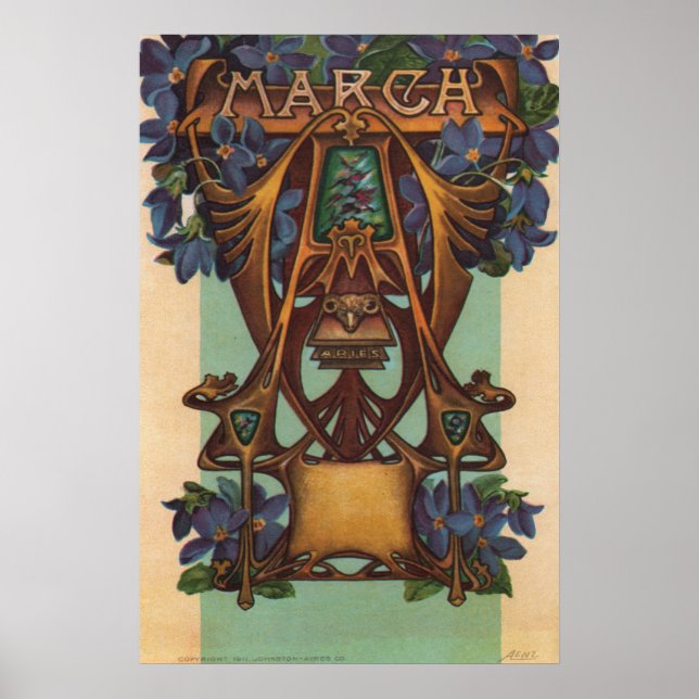 Poster Mars - Aries (Devant)