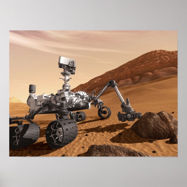 Poster Mars Curiosity (Devant)