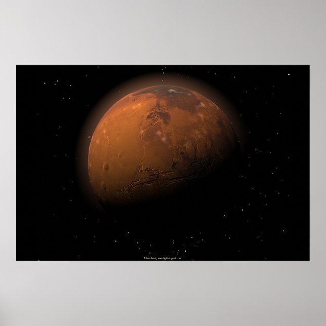 Poster Mars dans l'ombre partielle (Devant)
