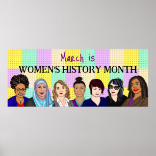 Poster Mars est le Mois de l'histoire des femmes
