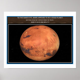 Poster Mars est vivante