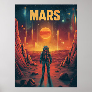 Poster Mars : Explorez la planète rouge