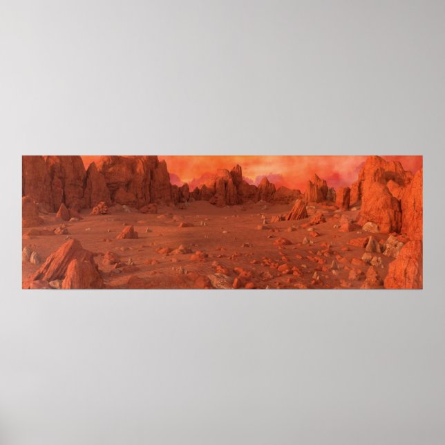 Poster Mars Landscape (Devant)