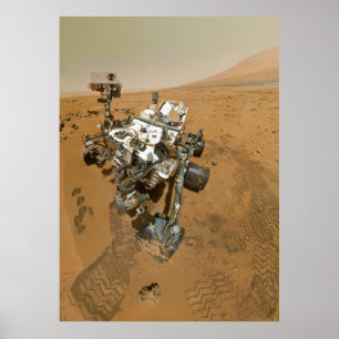 Poster Mars Rover Curiosity à Rocknest