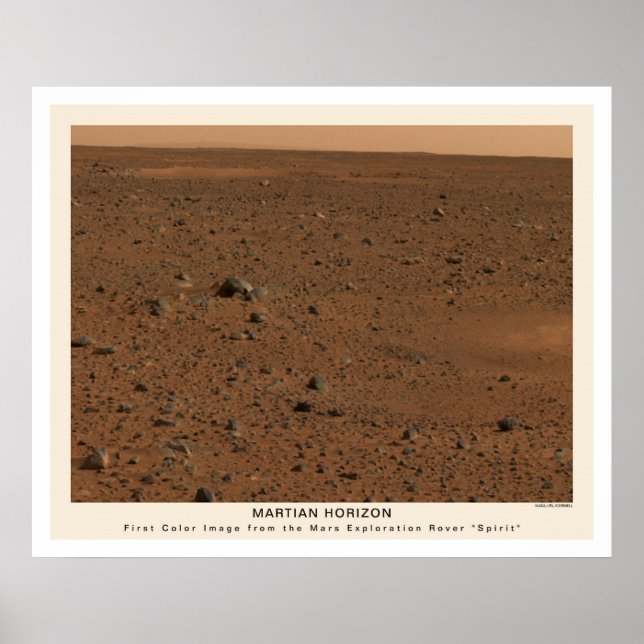 Poster Mars Rover Spirit Photo 2004 (Devant)