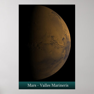 Poster Mars - Valles Marineris