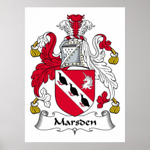 Poster Marsden Family Crest