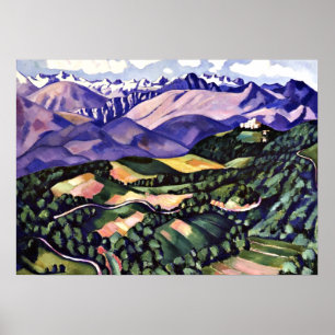 Poster Marsden Hartley - Montagnes pourpres, Venise