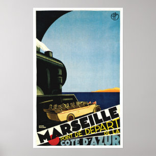 Poster Marseille / Marseille - Côte d'Azur France Voyage