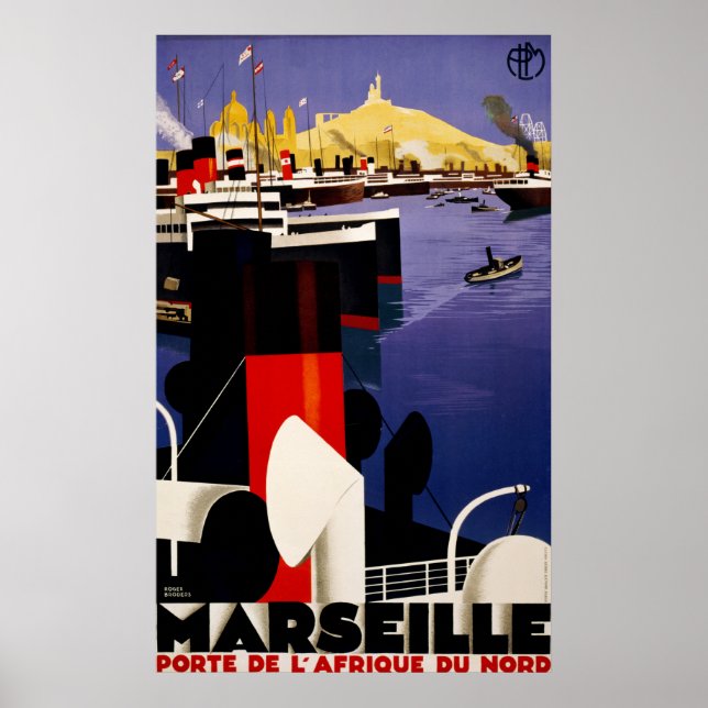 Poster Marseille, porte de l'Afrique du nord (Devant)